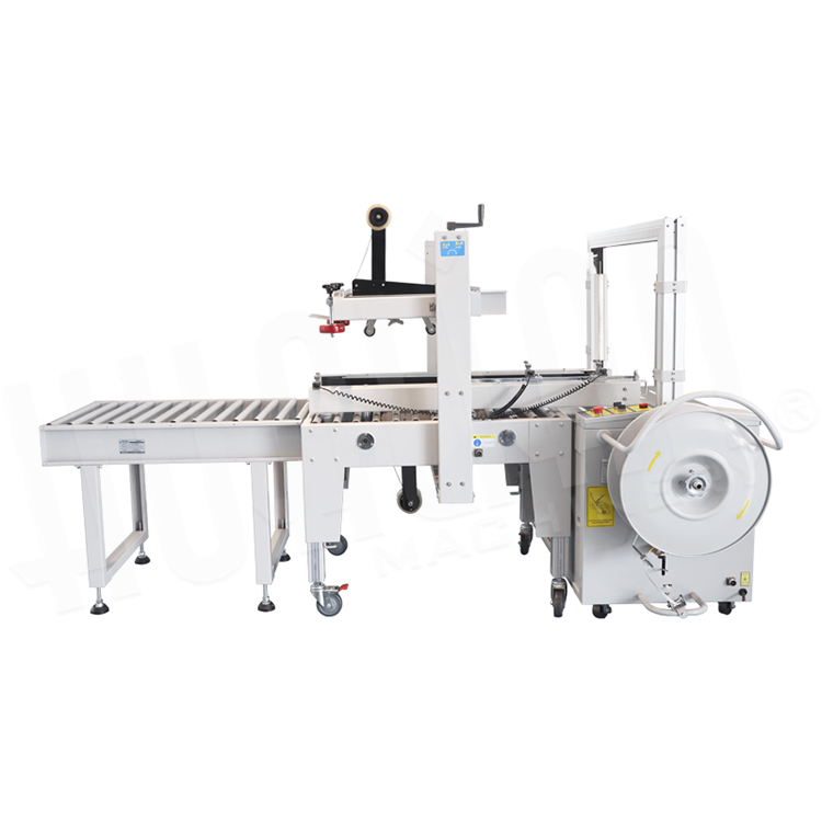 Máy dán thùng đóng đai tự động Hualian XFK-1C-1